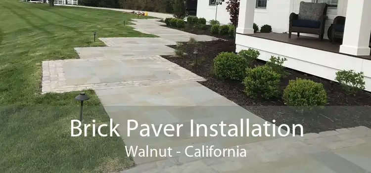 Brick Paver Installation Walnut - California