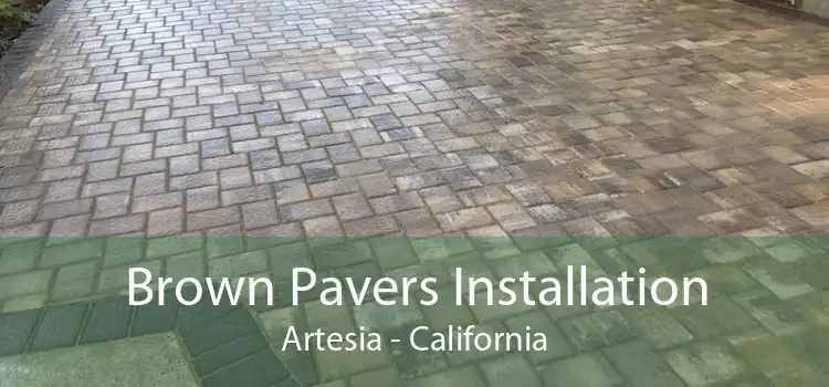 Brown Pavers Installation Artesia - California