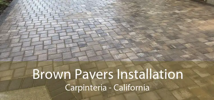 Brown Pavers Installation Carpinteria - California