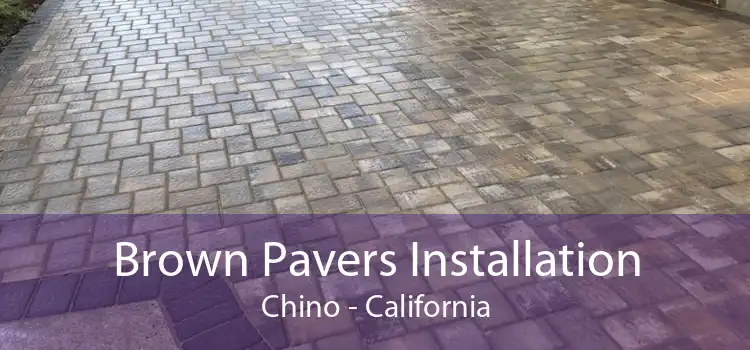 Brown Pavers Installation Chino - California