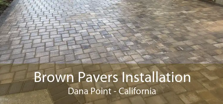 Brown Pavers Installation Dana Point - California