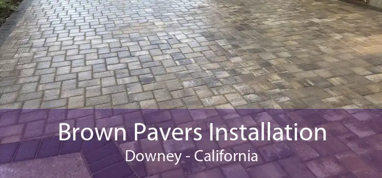 Brown Pavers Installation Downey - California