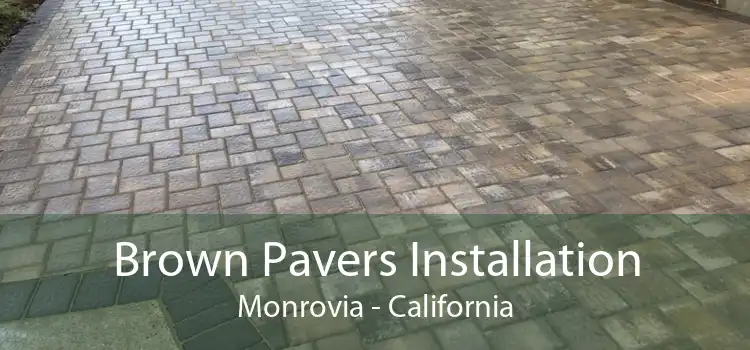 Brown Pavers Installation Monrovia - California