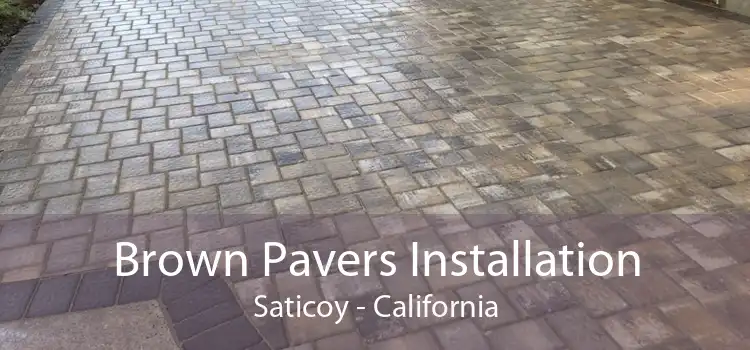 Brown Pavers Installation Saticoy - California