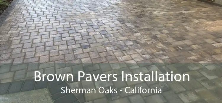 Brown Pavers Installation Sherman Oaks - California