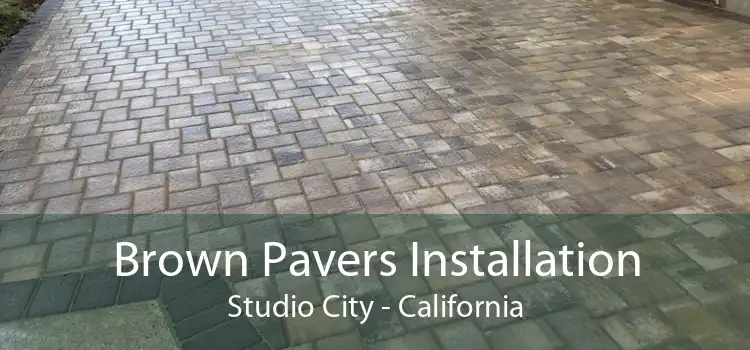 Brown Pavers Installation Studio City - California