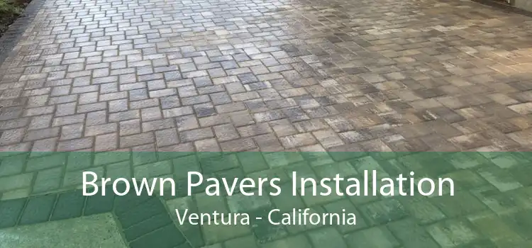 Brown Pavers Installation Ventura - California