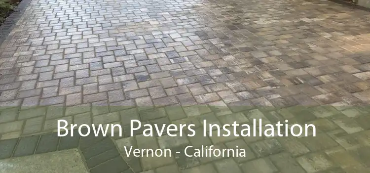 Brown Pavers Installation Vernon - California