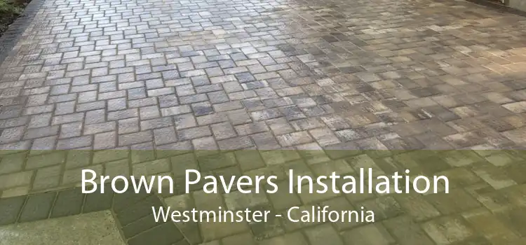 Brown Pavers Installation Westminster - California