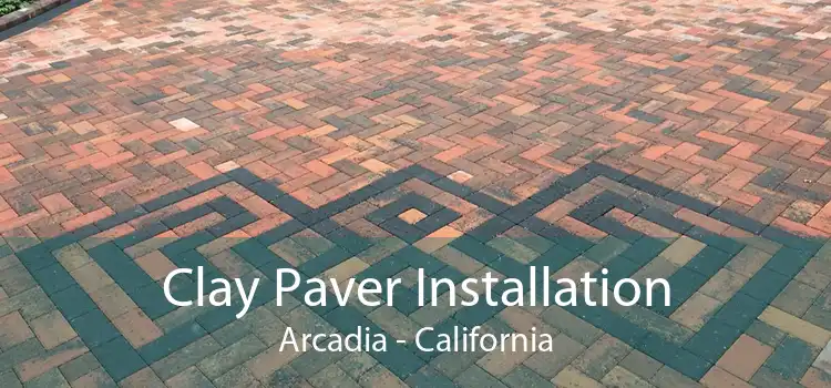 Clay Paver Installation Arcadia - California