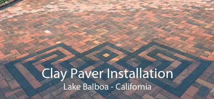 Clay Paver Installation Lake Balboa - California