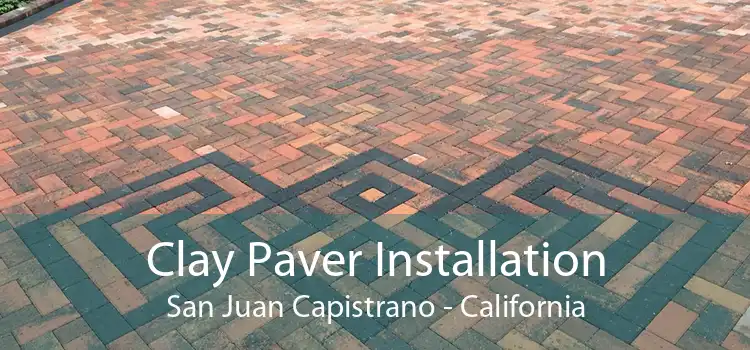 Clay Paver Installation San Juan Capistrano - California