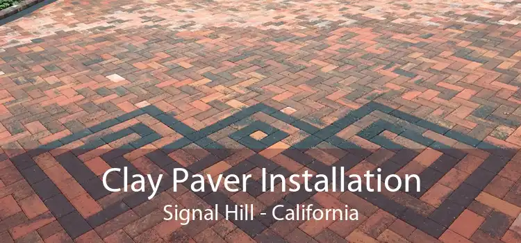 Clay Paver Installation Signal Hill - California