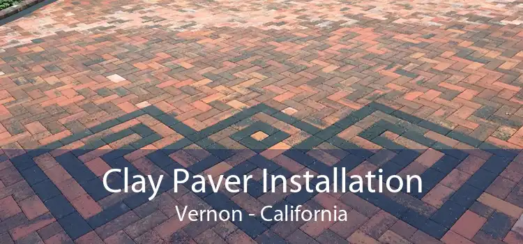 Clay Paver Installation Vernon - California