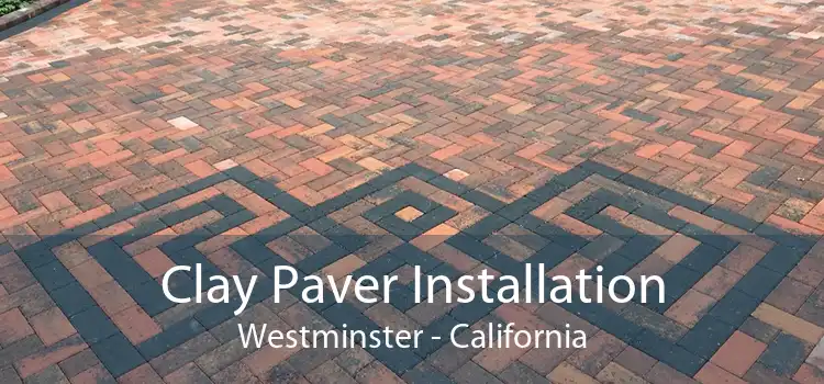 Clay Paver Installation Westminster - California