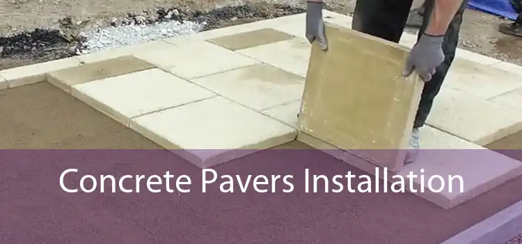 Concrete Pavers Installation 