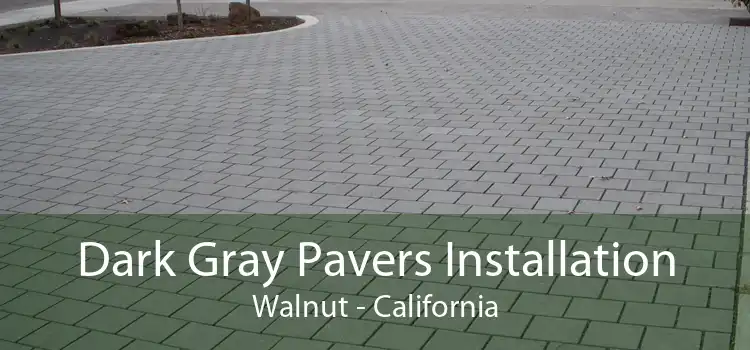 Dark Gray Pavers Installation Walnut - California