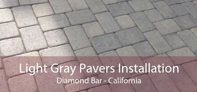 Light Gray Pavers Installation Diamond Bar - California