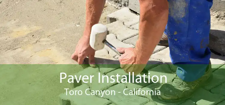 Paver Installation Toro Canyon - California