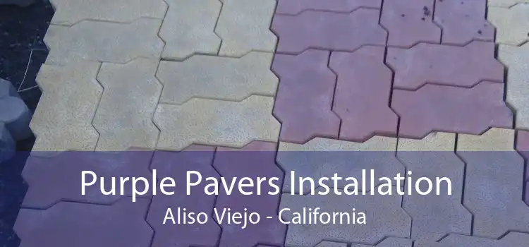 Purple Pavers Installation Aliso Viejo - California