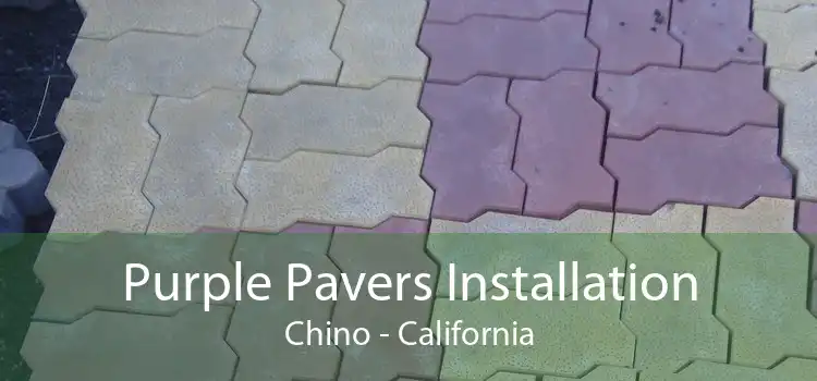 Purple Pavers Installation Chino - California