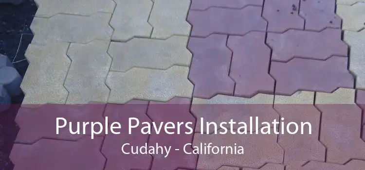 Purple Pavers Installation Cudahy - California