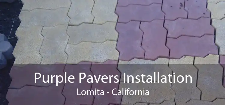 Purple Pavers Installation Lomita - California