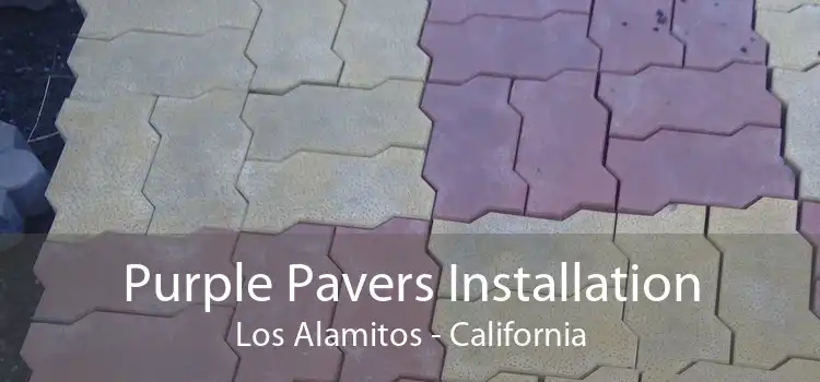 Purple Pavers Installation Los Alamitos - California