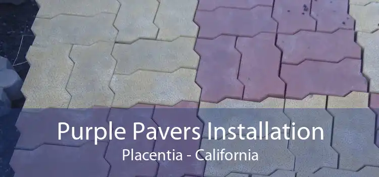 Purple Pavers Installation Placentia - California