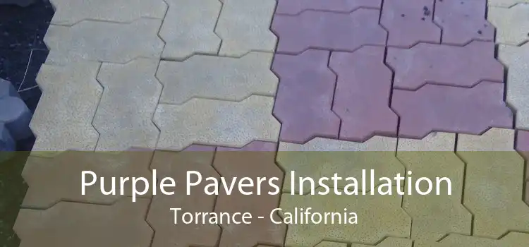 Purple Pavers Installation Torrance - California