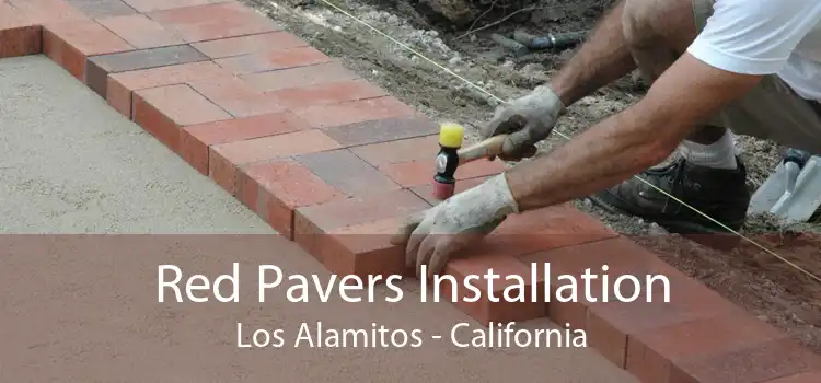 Red Pavers Installation Los Alamitos - California