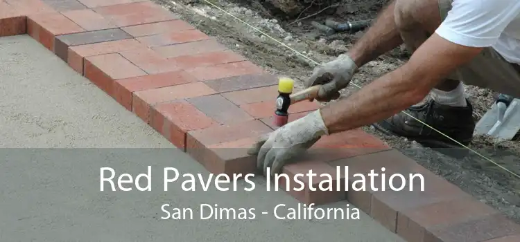 Red Pavers Installation San Dimas - California