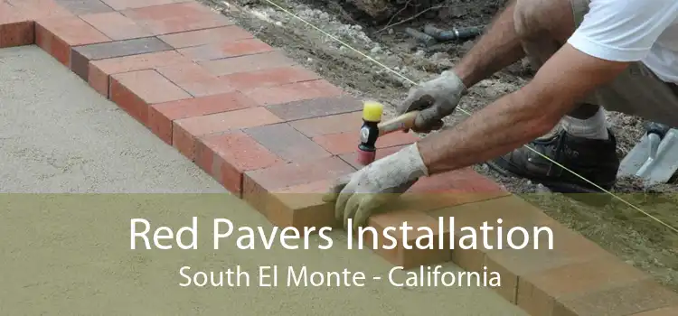 Red Pavers Installation South El Monte - California