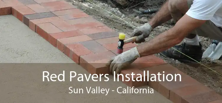 Red Pavers Installation Sun Valley - California