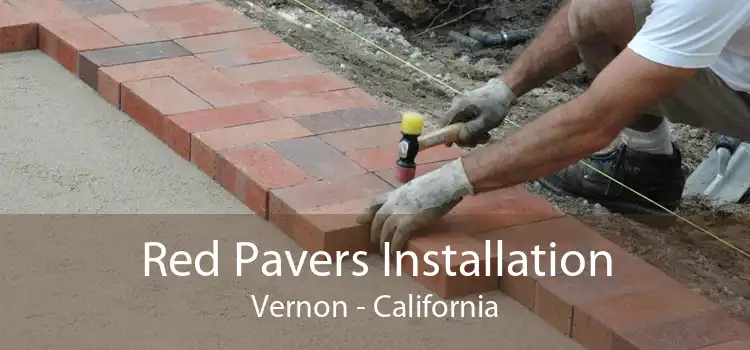 Red Pavers Installation Vernon - California