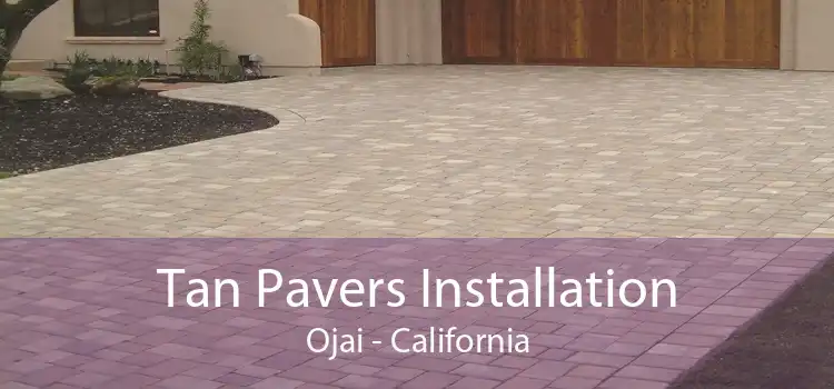 Tan Pavers Installation Ojai - California