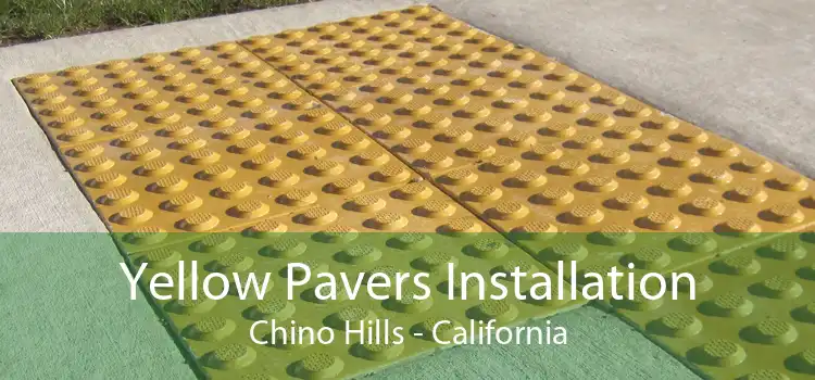 Yellow Pavers Installation Chino Hills - California