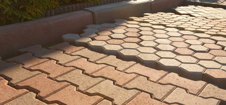 Signal Hill Brown Clay Pavers Installation